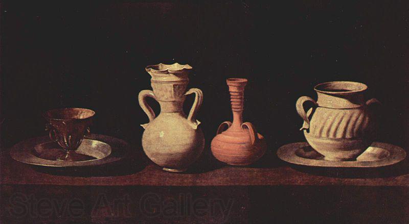 Francisco de Zurbaran Tassen und Vasen